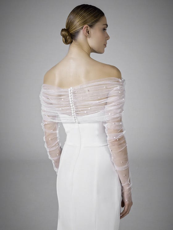 Copri Spalle Per Abiti Eleganti Atelier Look Sposa Giacca Denim