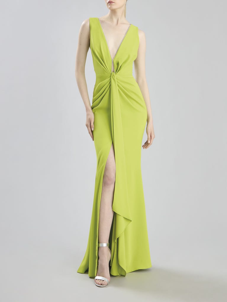 NICEA Abito da cerimonia stile sirena con scollo a V Nicole Milano